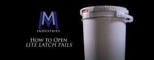 how to open lite latch pail