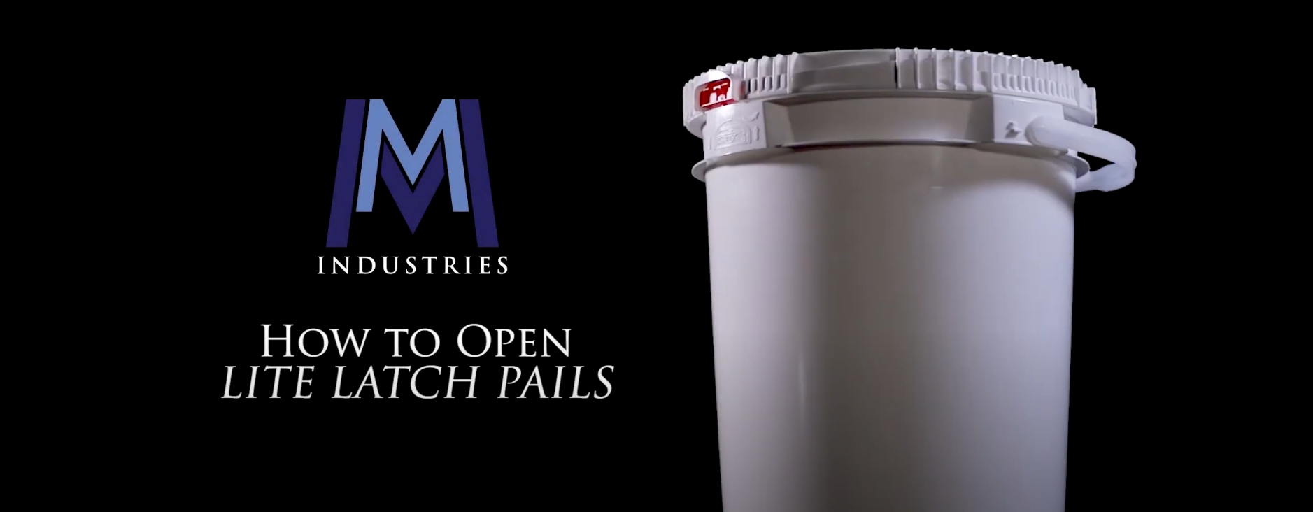 how to open lite latch pail