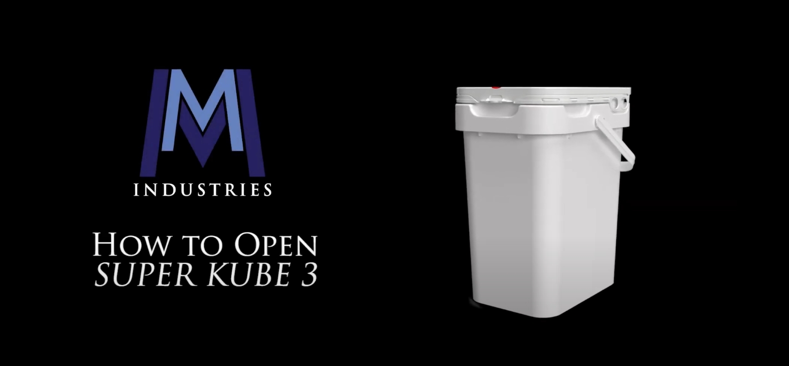 how to open super kube 3 pails