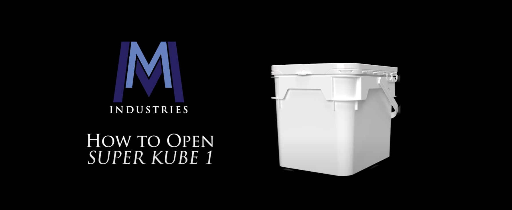 how to open super kube k1 square pail