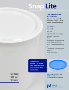 Preview Snap Lite Sales Sheet