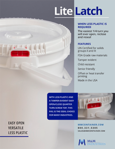 Preview Lite Latch Sales Sheet