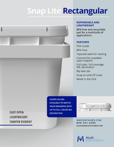 Preview Snap Lite Rectangular Sales Sheet